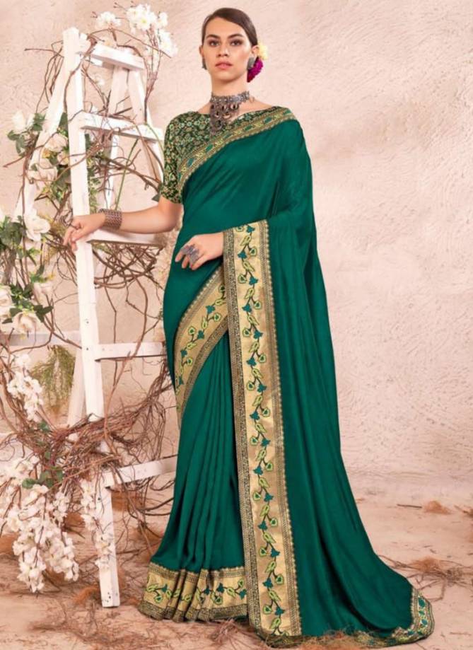 Kaamya Right Women Vichitra With Weaving Jacquard Wholesale Saree Collection